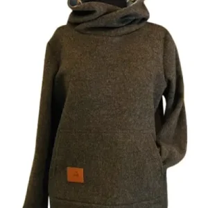Preiswert Huberta Jagd Loden Kapuzen Pullover, Rinde
